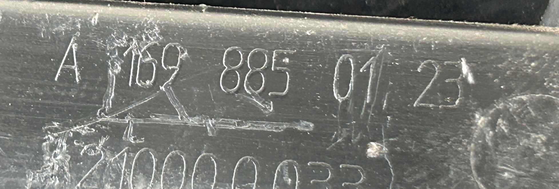 grid of a bumper front MERCEDES B 245 A1698850123