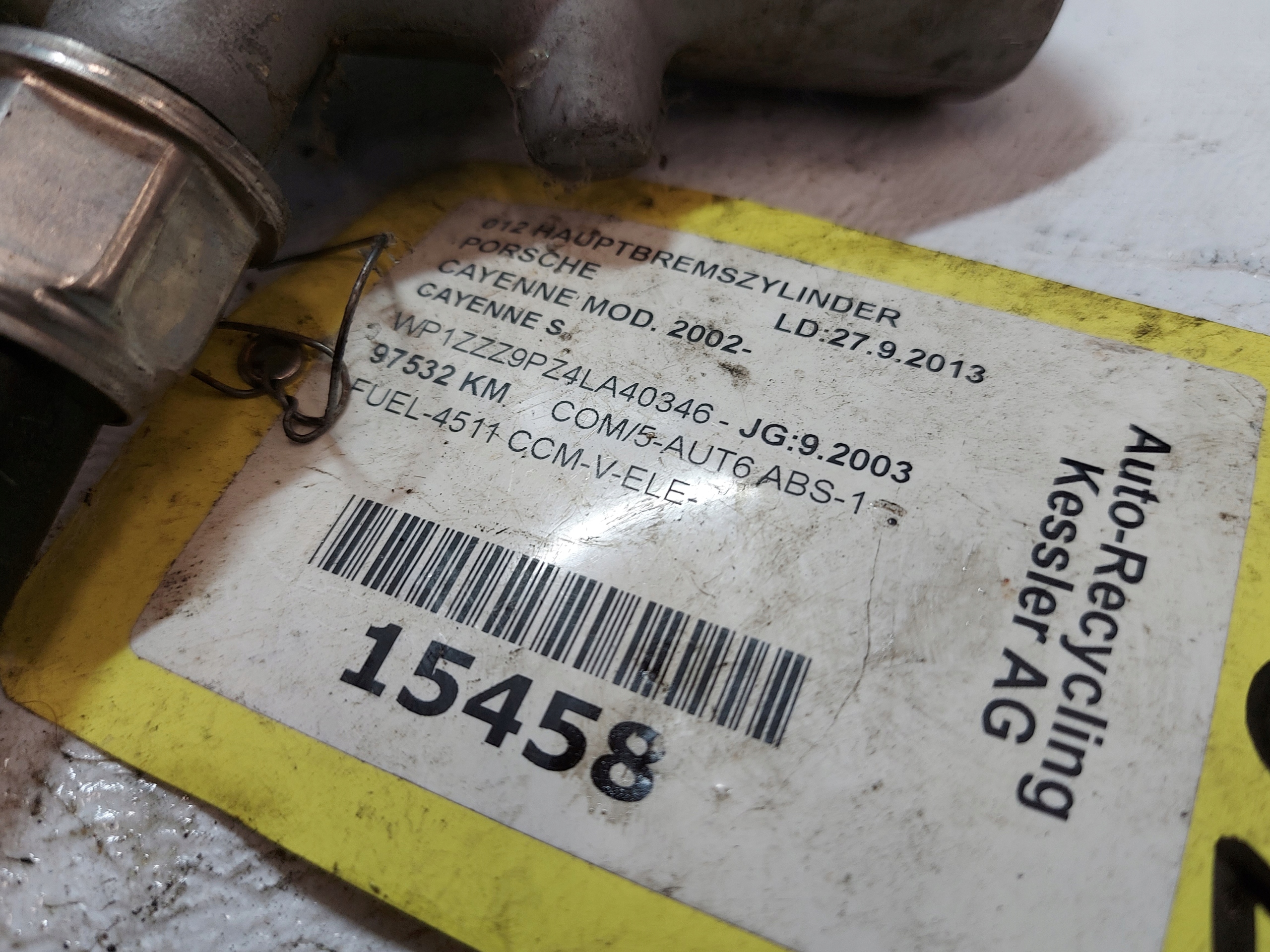 Servo frein PORSCHE CAYENNE 4.5 V8 ATE26