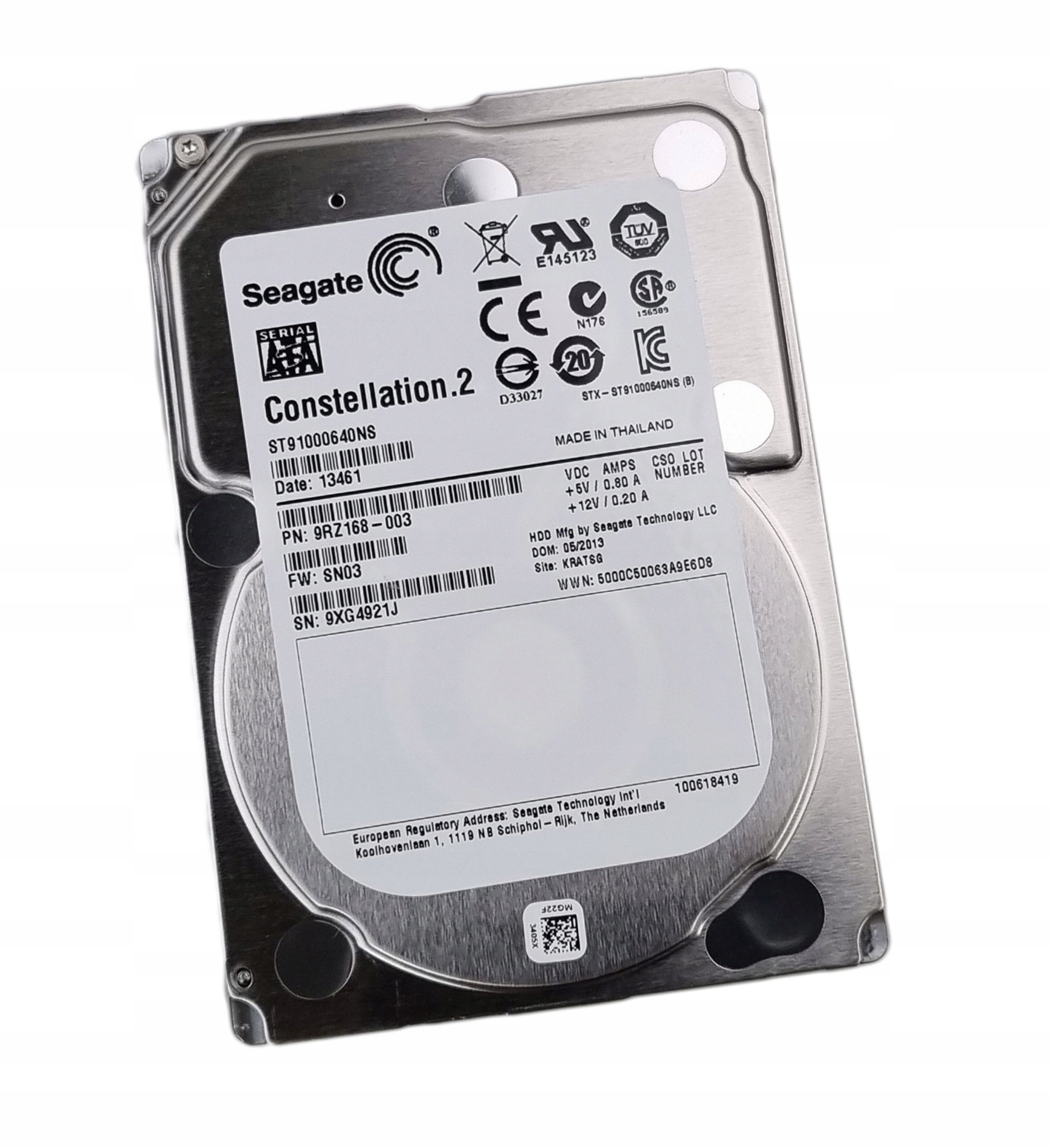 Nowy Dysk Seagate Constellation ST91000640NS 1TB Sata III 2,5" 15mm