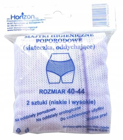Wielorazowe majtki poporodowe Horizon r.40-44 2szt Kod producenta 5907612400998