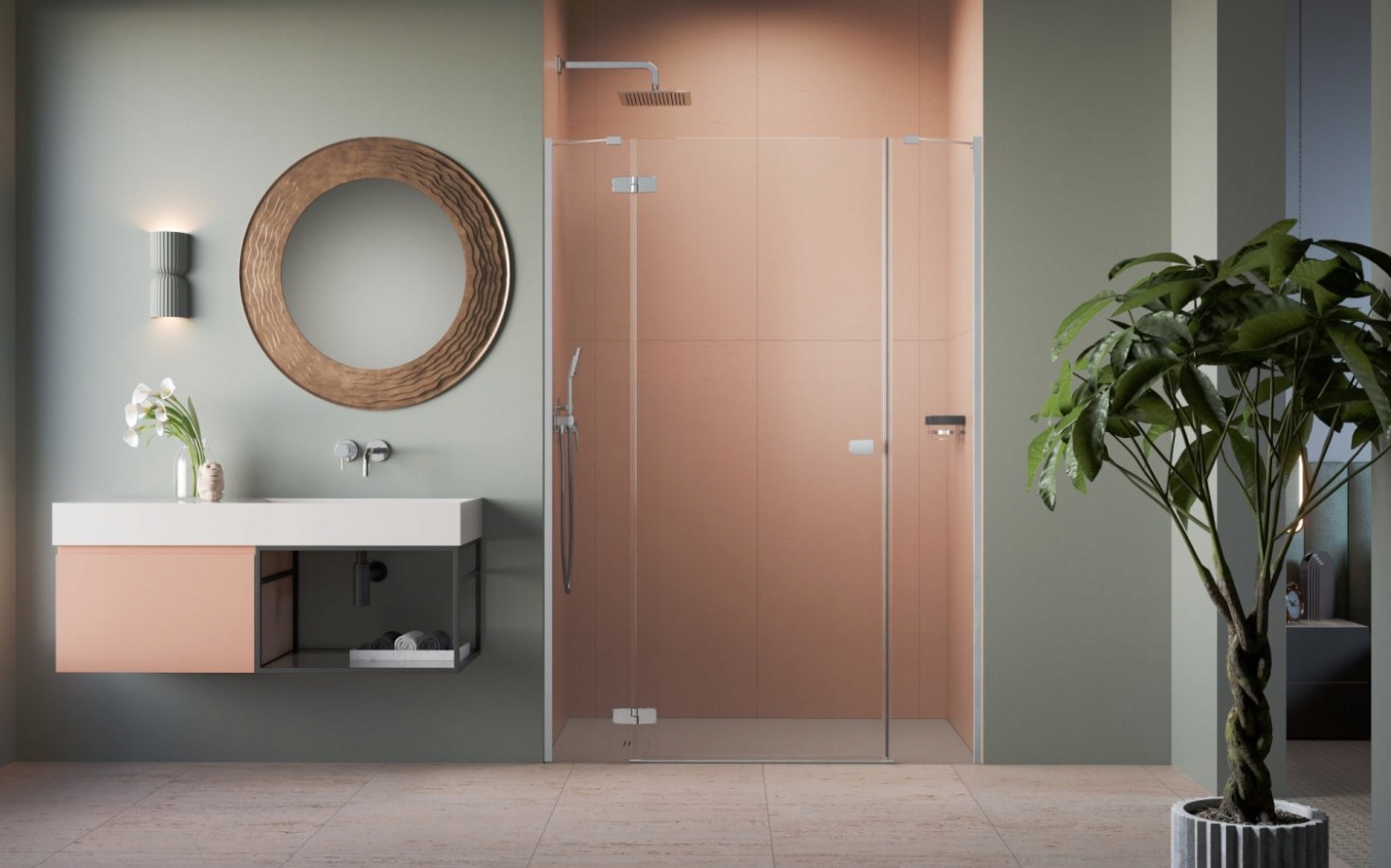 Drzwi prysznicowe Fuenta DWJS 110x200 RADAWAY Wysokość produktu 200 cm