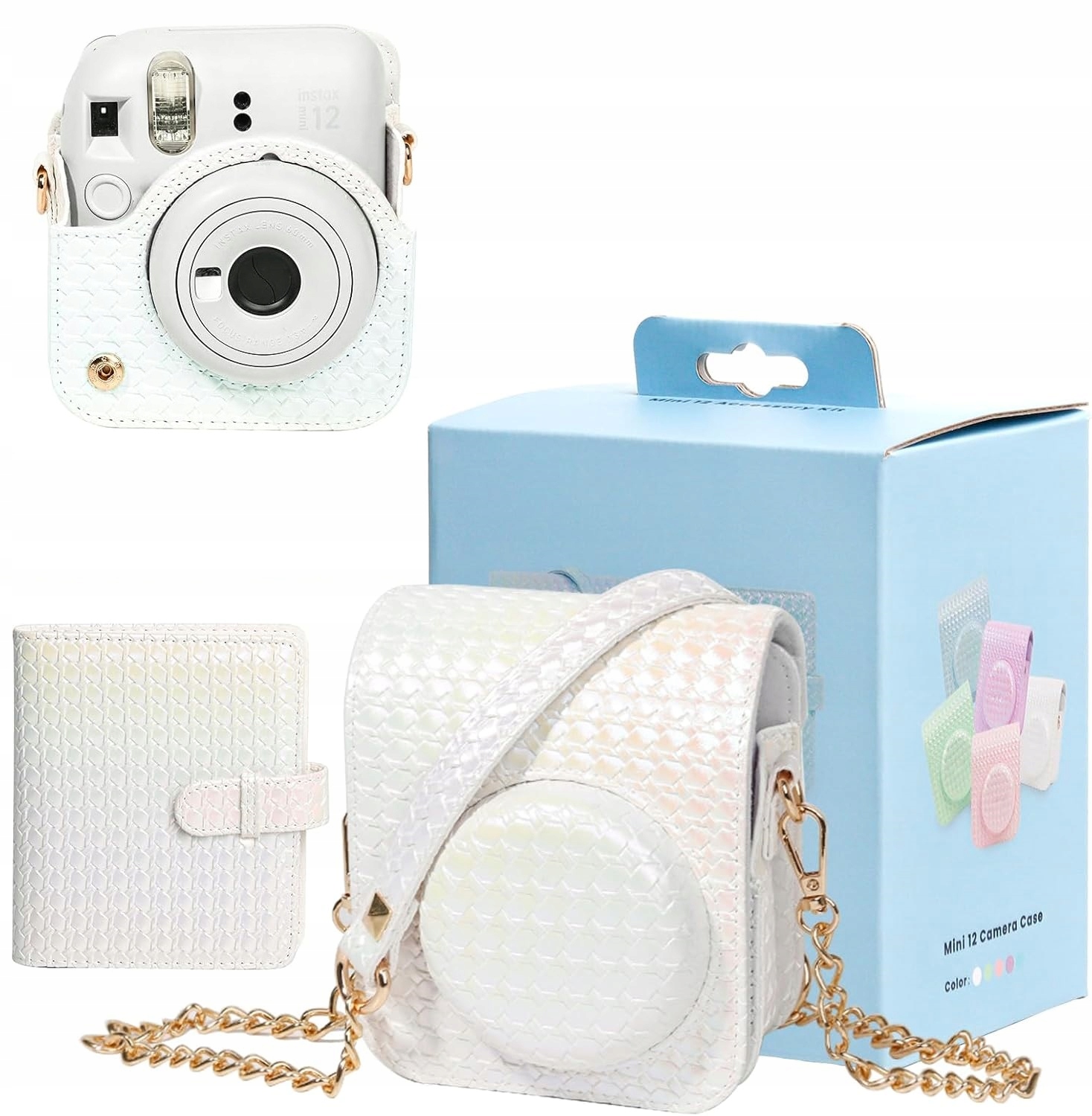 Zestaw 2w1 Futerał Etui Case do Fuji Instax Mini 12 Album na 64 Zdjęcia