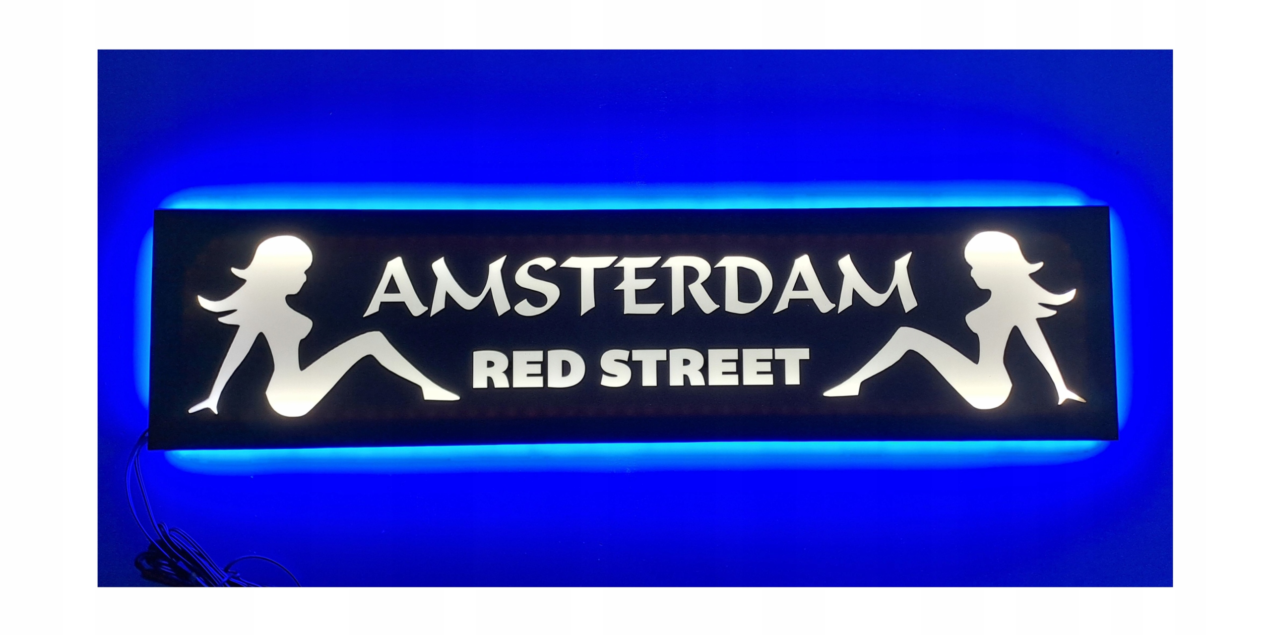 Led tabuľa Amsterdam Red Street nad posteľ s podsvietením kabíny Tir Lkw