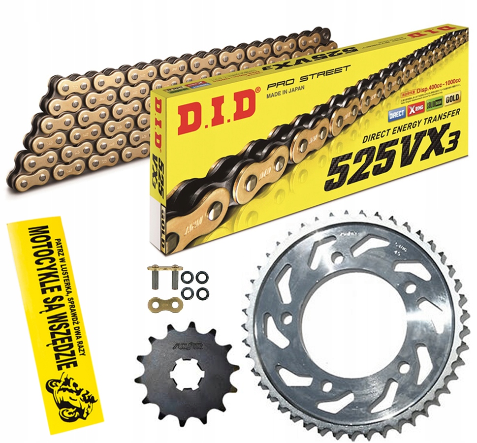 

Zestaw Napędowy Honda CB600 Hornet 98-06 Złoty