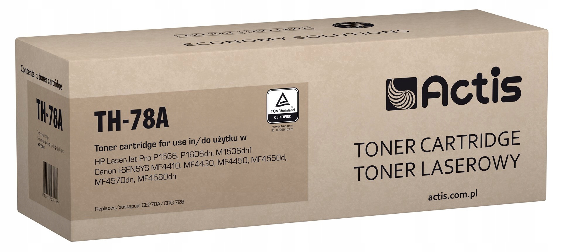 Toner Actis TH-78A (zamiennik Hp 78A CE278A, Canon CRG-728; Standard; 2100