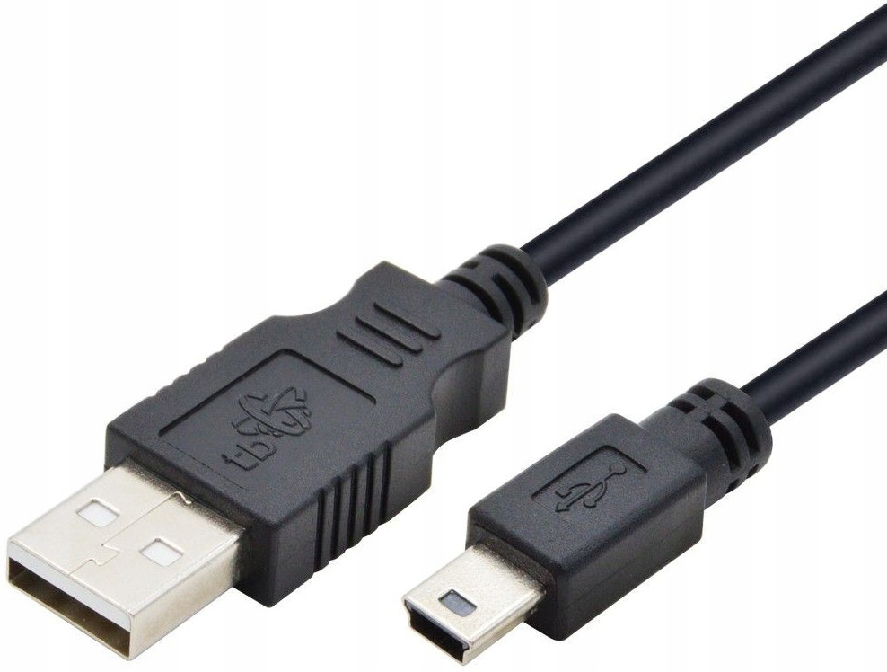 

Długi Kabel 3m Usb mini-USB Pc Gps 300cm czarny
