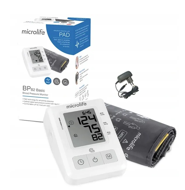 Microlife Ciśnieniomierz Bp B2 Basic elektroniczny naramienny Zasilacz