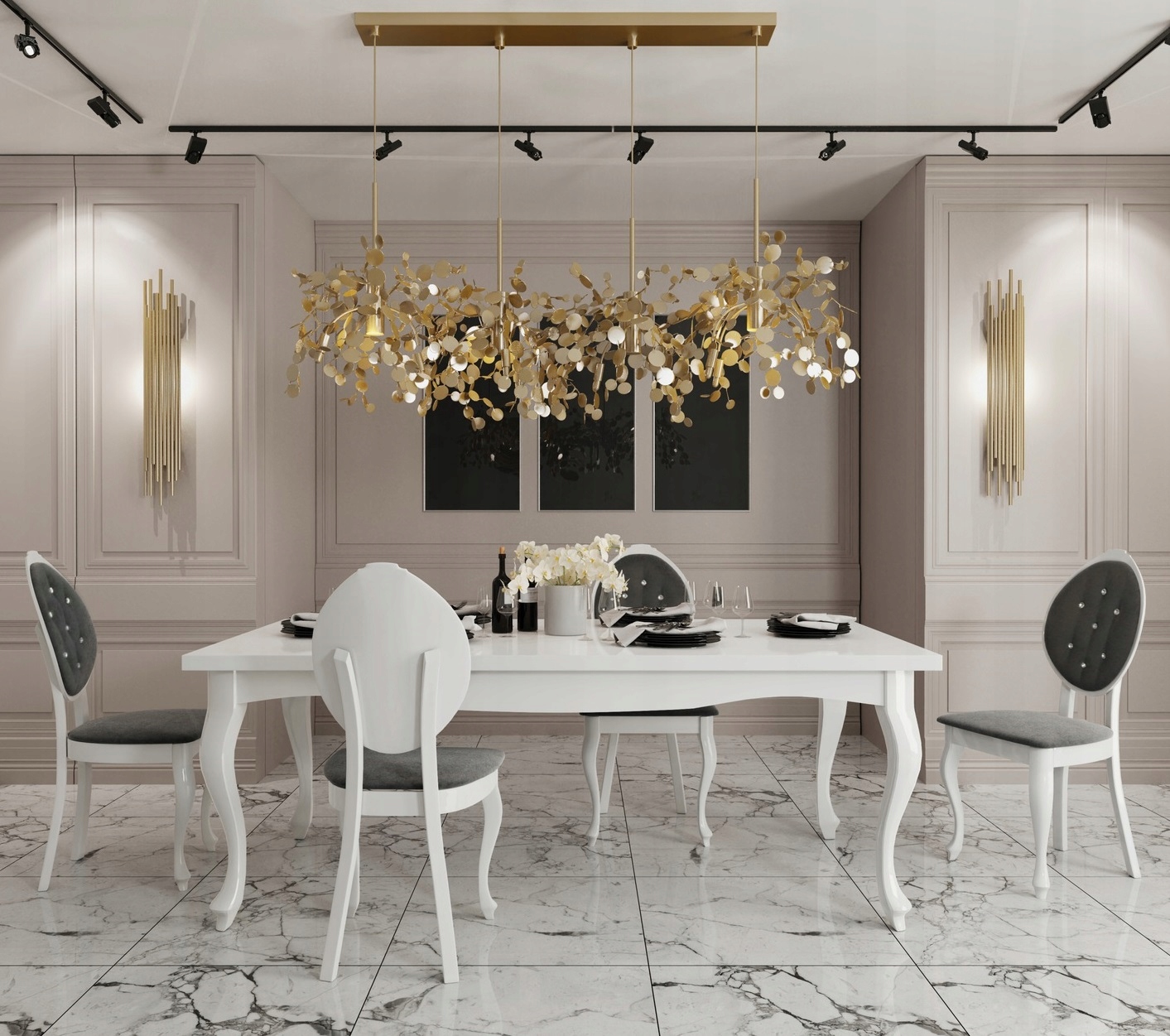 STÓŁ ROZKŁADANY NOWOCZESNY GLAMOUR 140-180