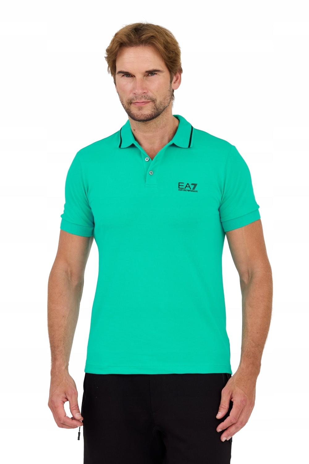 EA7 Zelená polokošile L