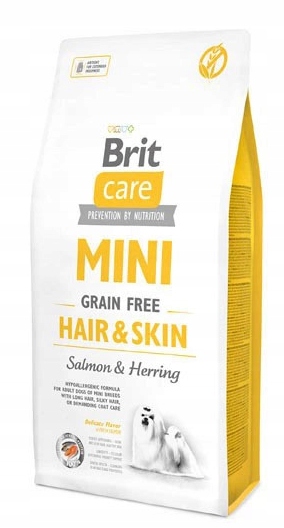 Brit Care Dog Mini Grain Free Hair&Skin Salmon&Herring Karma dla Psa 7kg