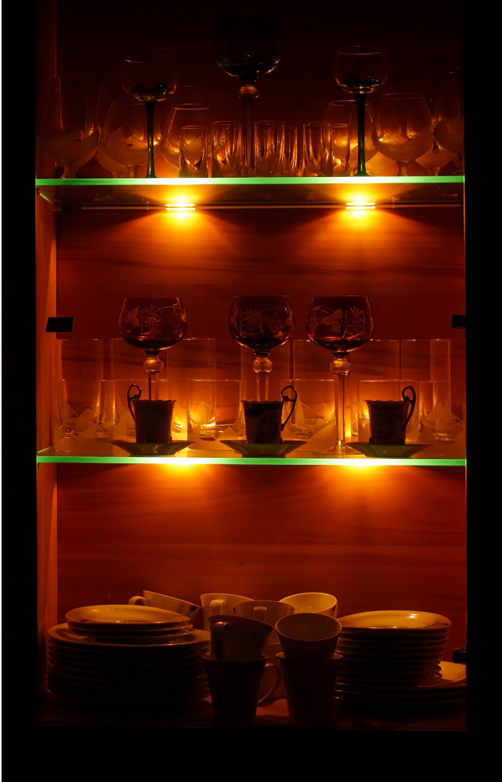 Oświetlenie meblowe LED RGB 3+3 witryny półki Moc 6 W