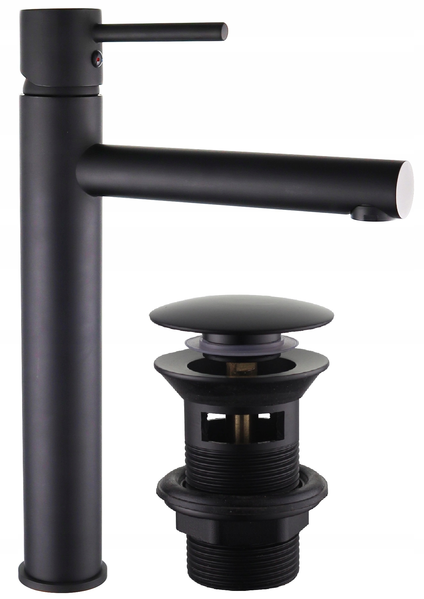 BATERIA UMYWALKOWA ROYAL CZARNA WYSOKA KOREK KLIK