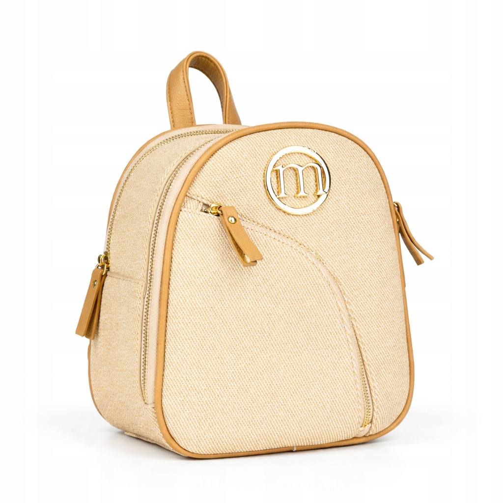 Batoh Monnari BAG1980 Béžový Malý Elegantní Městský 2 Komory