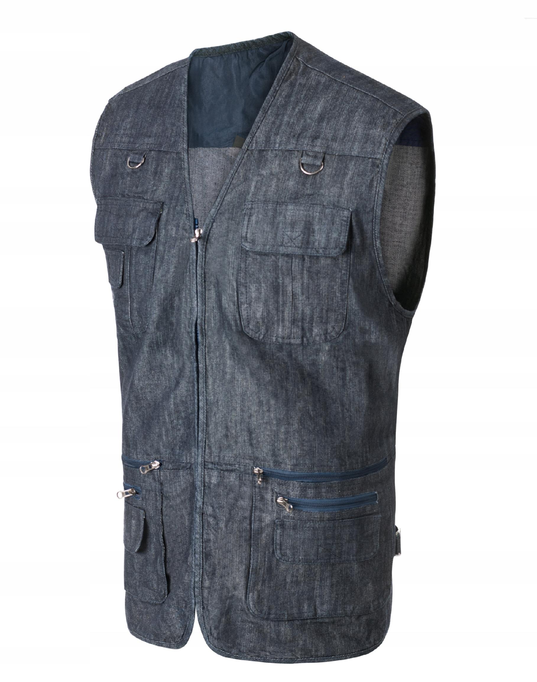 

Kamizelka Jeansowa Bezrękawnik Serdak 3228-01 4XL