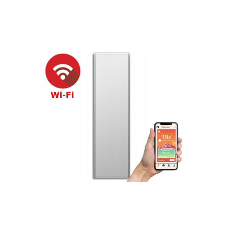 Grzejnik Podczerwień Termostat Icon Pionowy 20 2000W Wi-fi