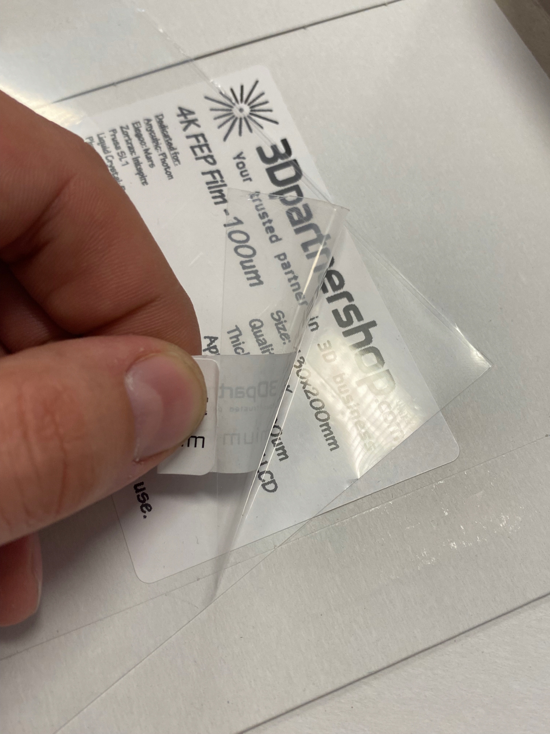 Folia FEP 200 x140 0,10 mm ELEG Mars,Photon S itp. Kolor bezbarwny