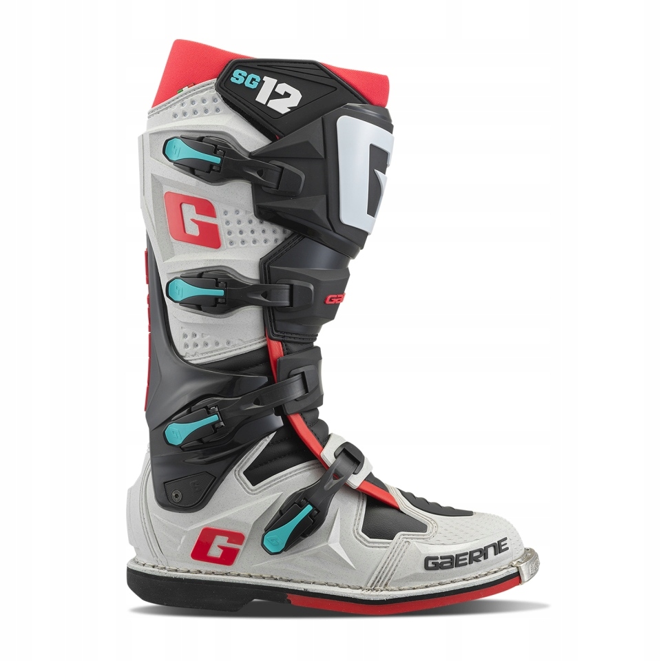 Gaerne Buty Cross/enduro SG-12 Gravel Szary Czerwony Niebieski Czarny 47