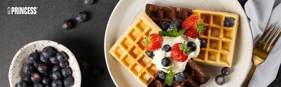 GOFROWNICA 1200W REGULACJA 2 DUŻE CHRUPIĄCE GOFRY Moc 1200 W