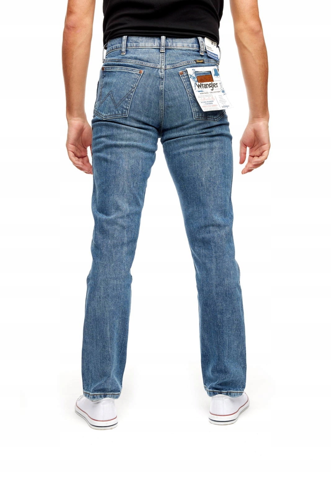 Pánské jednoduché džíny Wrangler Texas Authentic Indigo W1215915Q 44/34
