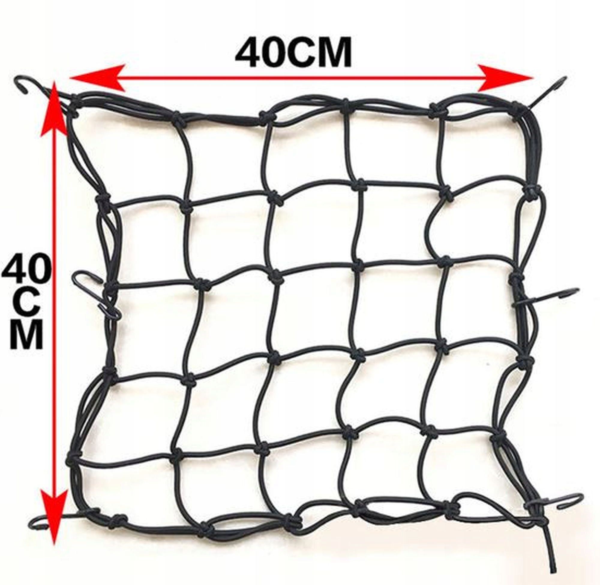UNIWERSALNA SIATKA MOCUJĄCA NA BAGAŻ KASK SIATKA NA MOTOCYKL Numer katalogowy producenta RX.PARTS001BL