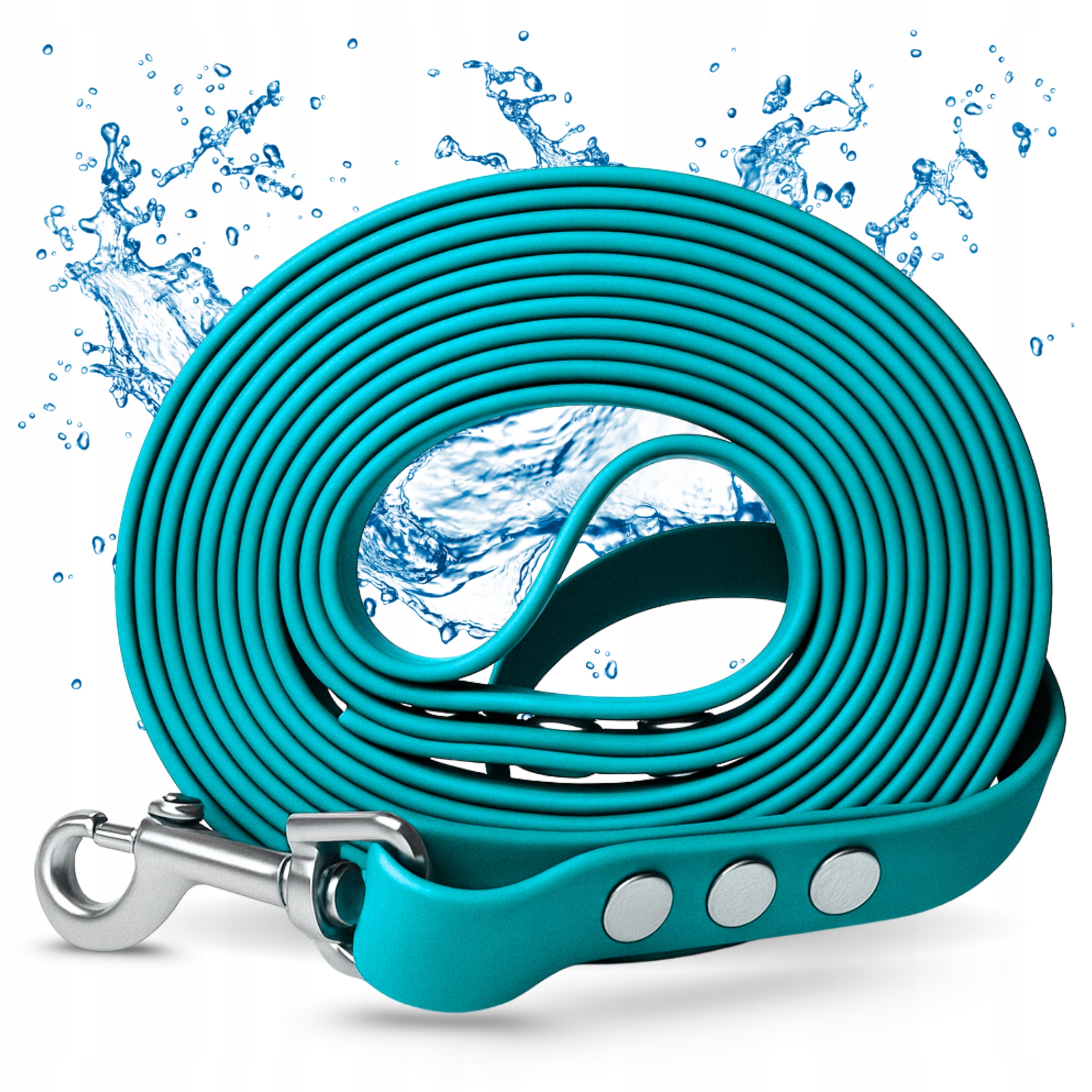 Vodítko Pro Psa Malého Velkého 10M Voděodolné Silné Dlouhé Krátké Modré