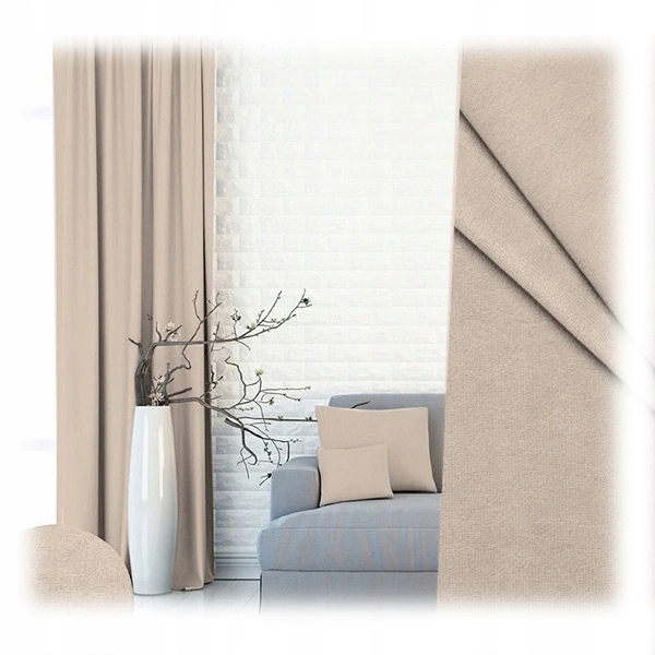 

Zasłony Gotowe Welur Velvet 230X140 Taśma Żabki