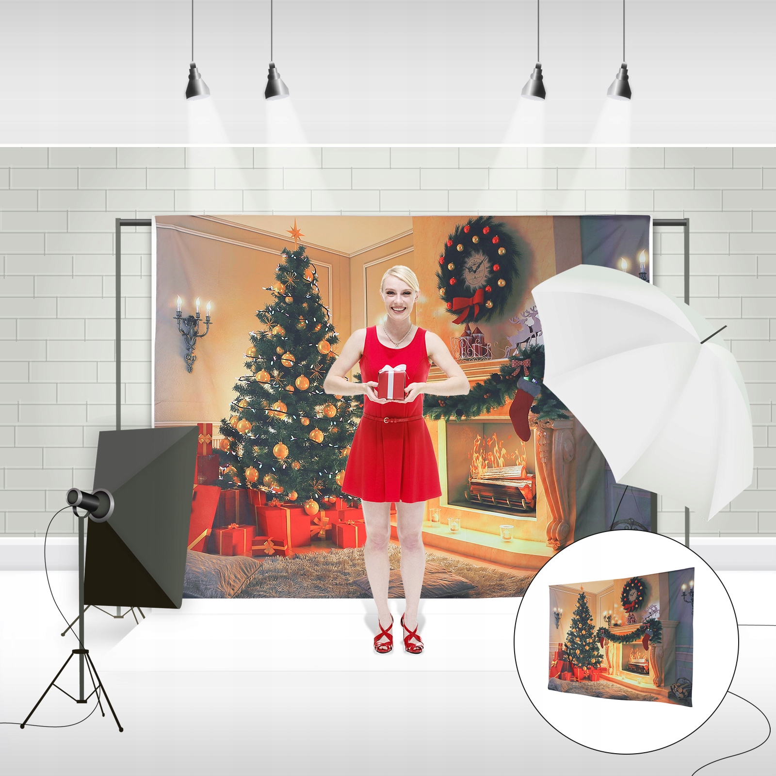 BOŻE NARODZENIE TŁO ŚWIĄTECZNEJ FOTOGRAFII ŚWIĄTECZNEJ Model 35904357