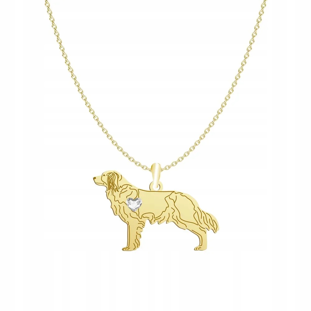Zlatý náhrdelník se psem Holandský plašič 925 Šperky Gravírování Bonus