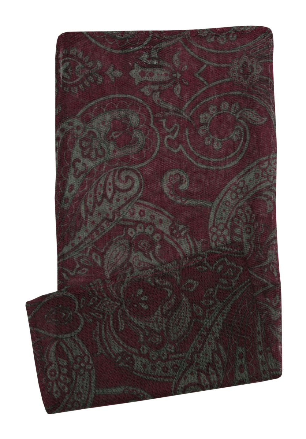 Bordowo-Szara Poszetka Męska Chattier Marka inna