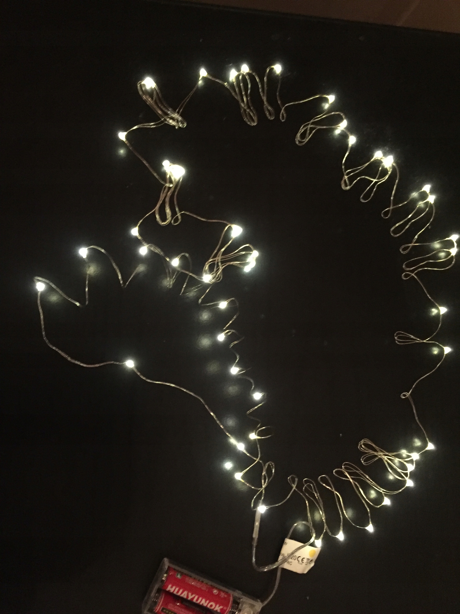 

Światełka lampki na baterie 50 Led ciepły biały