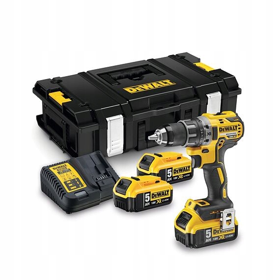 DeWalt DCD791P3K-QW aku bezuhlíková vrtačka 18V/3*5Ah Xr Li-Ion, 70Nm, 0-55