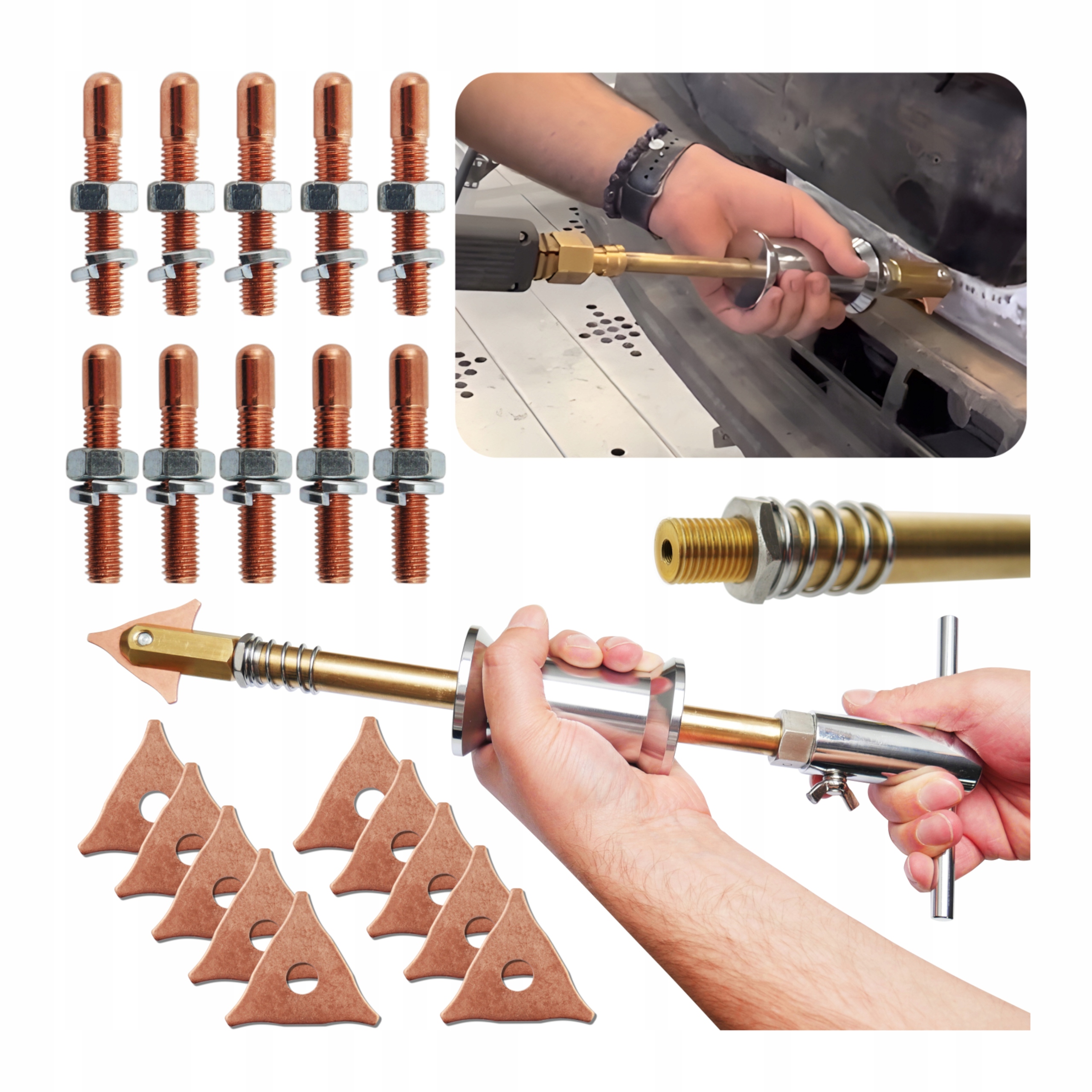 Kladivo Spotter závit M5 M14 Elektrod nahrazující 10ks Trojúhelníky 10s Hvězdičky