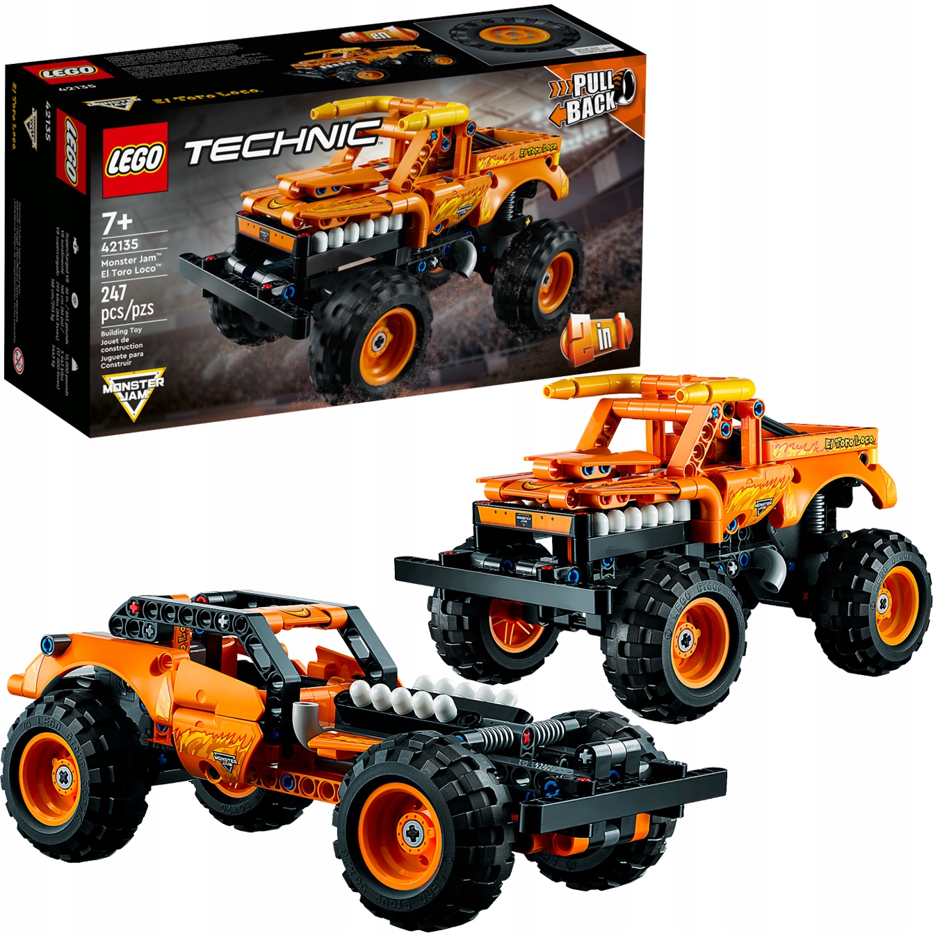 LEGO Technic 2 w 1 Monster Jam El Toro Loco 42135 11704153981 - Allegro.pl