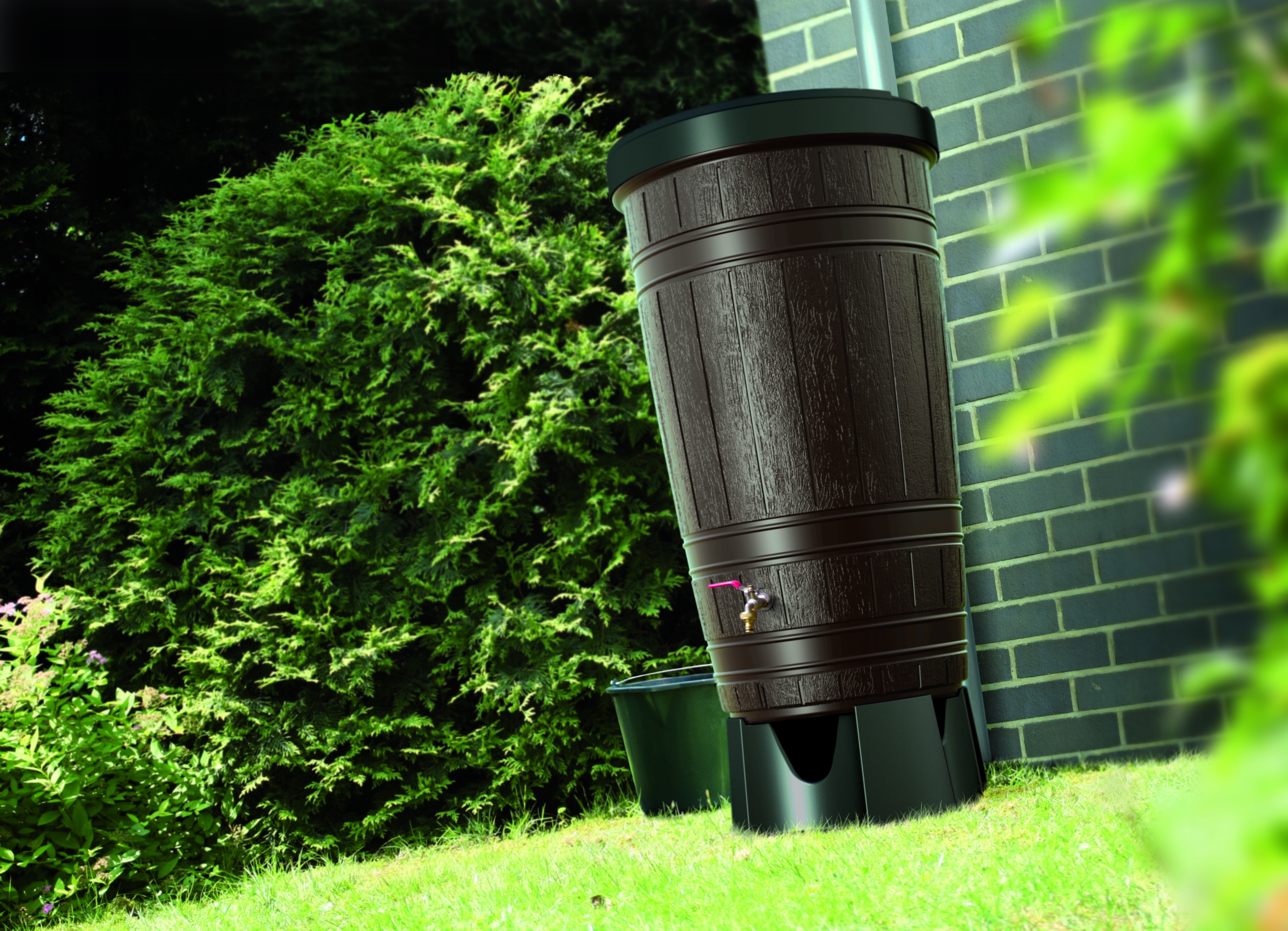 Zbiornik na wodę 265l Deszczownica WOODCAN Beczka Kod producenta IDWO265-R222