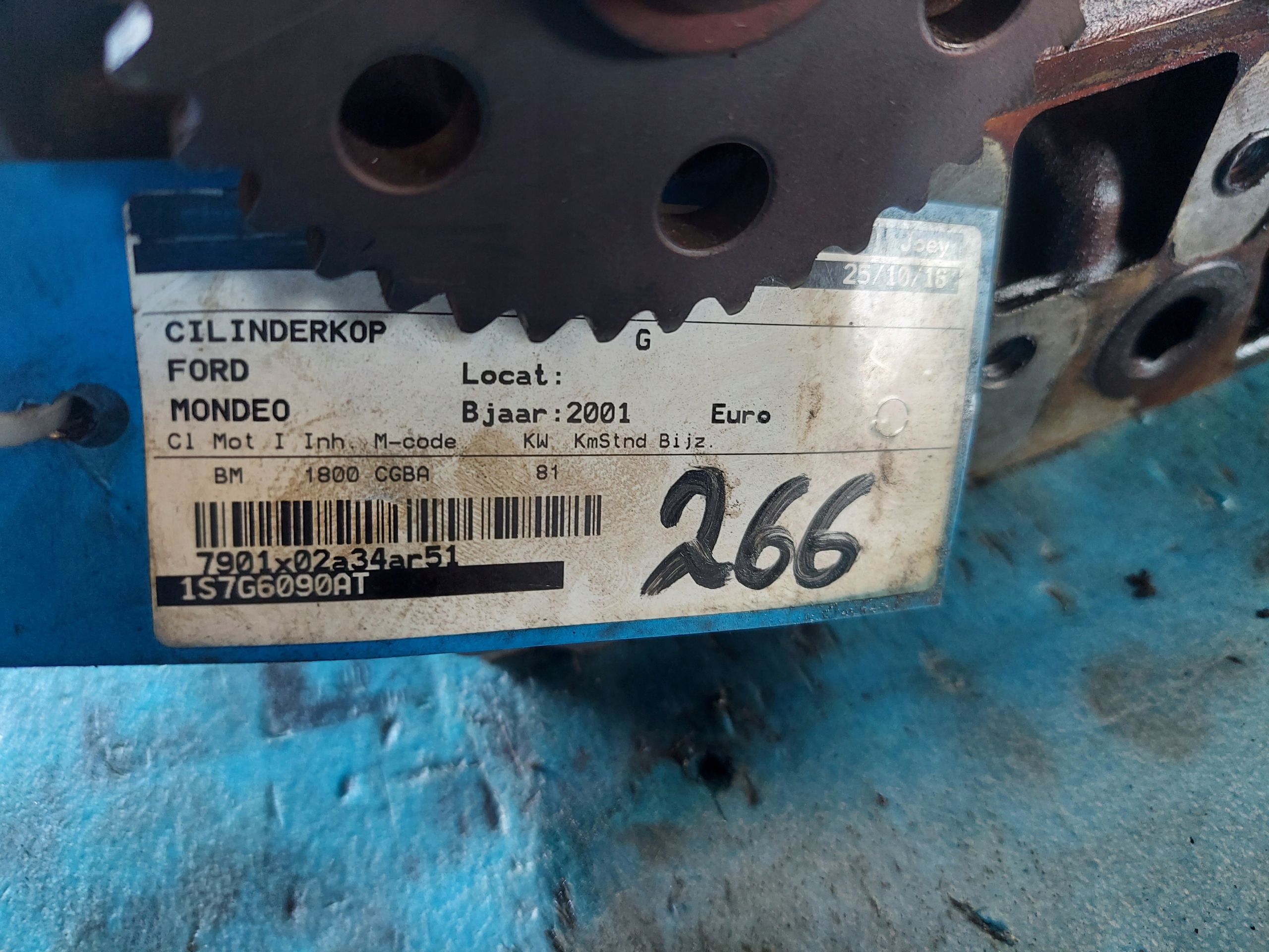 TESTATA MONDEO MK3,MAZDA 6 1.8 16 V CGBA
