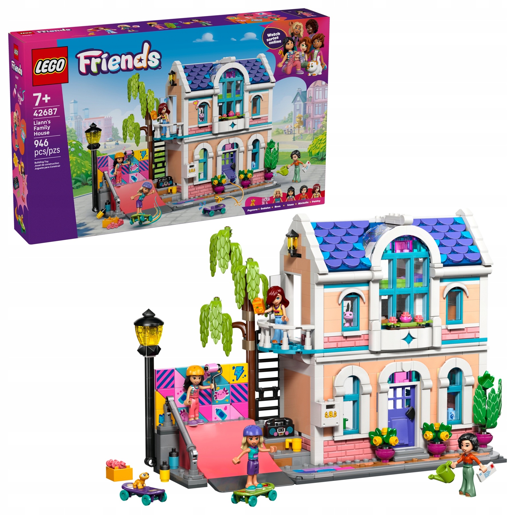 Lego Friends 42687 Rodinný dům Liann Stavebnice Domeček pro děti Mini Panenky