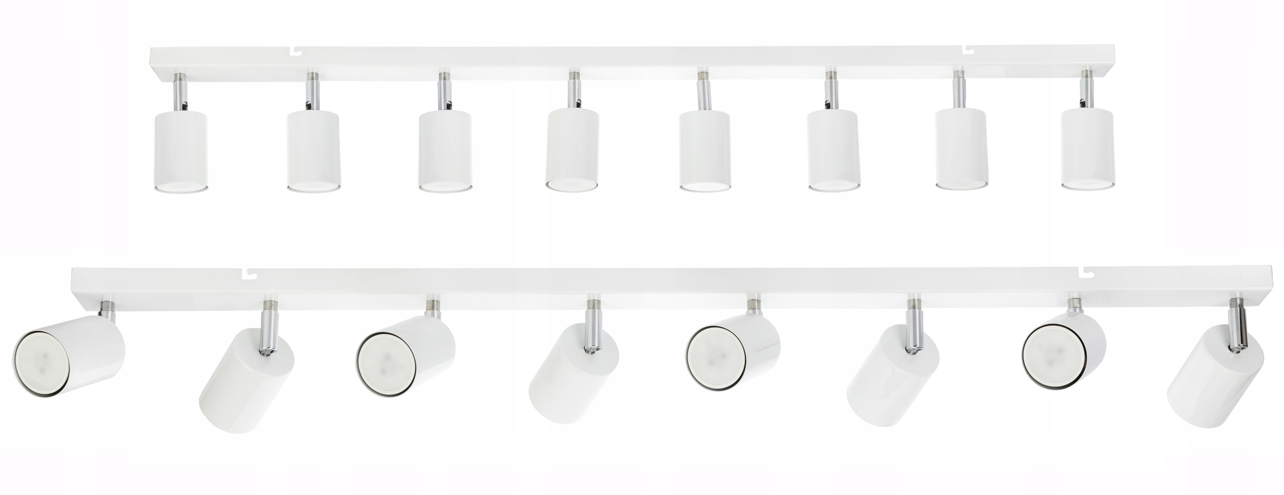 Stropní Svítidlo Spot Tuba Svítidlo Nastavitelný Nosník 100 CM Kolejnice Na 8 GU10 230V