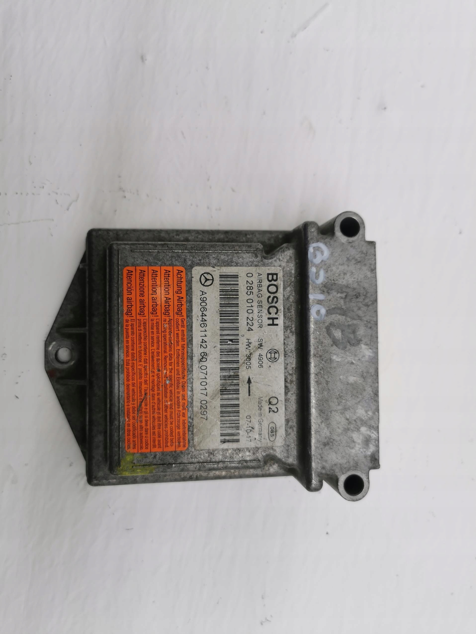 Module Airbag MERCEDES SPRINTER W906 0285010224