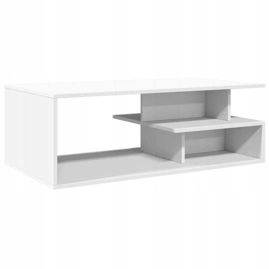 Dřevěný konferenční stolek bílý 102x55x35 cm