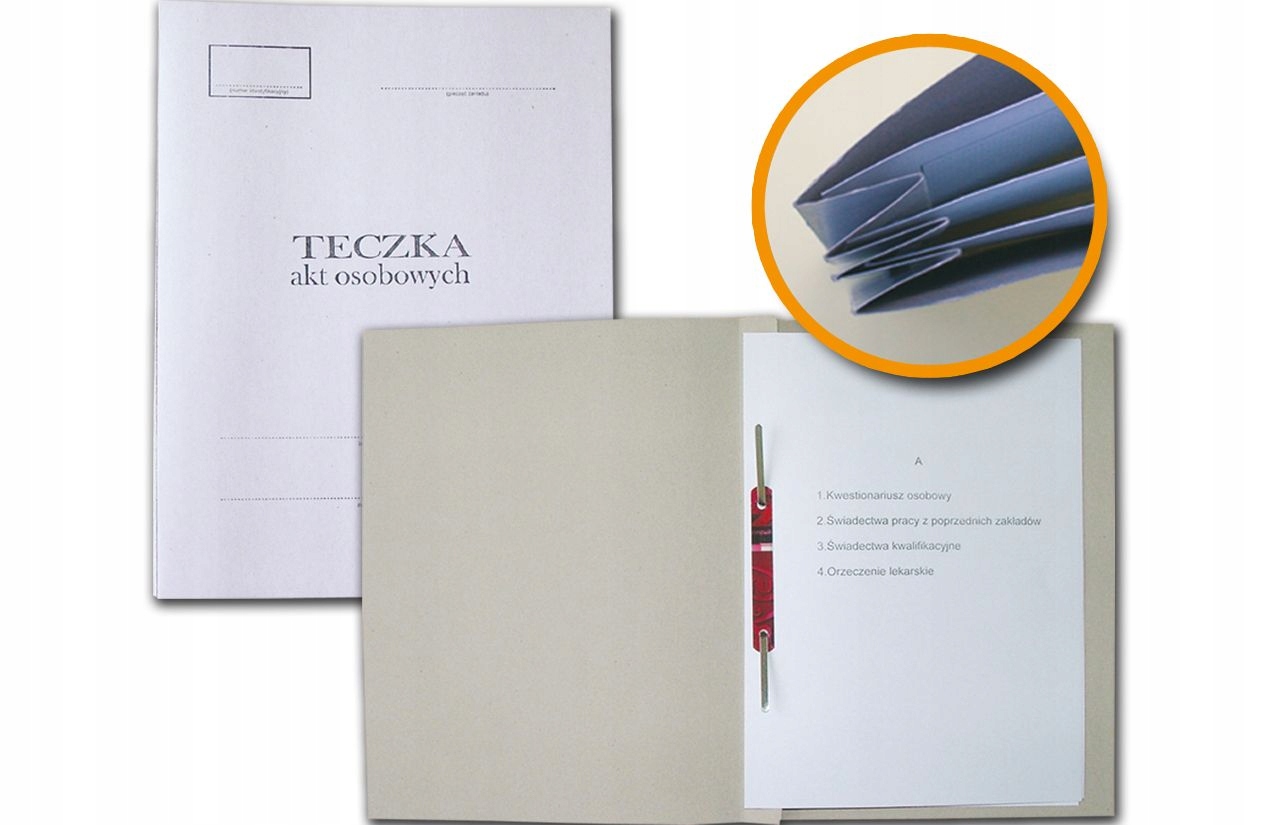 

Teczka akt osobowych skoroszyt harmonijkowy