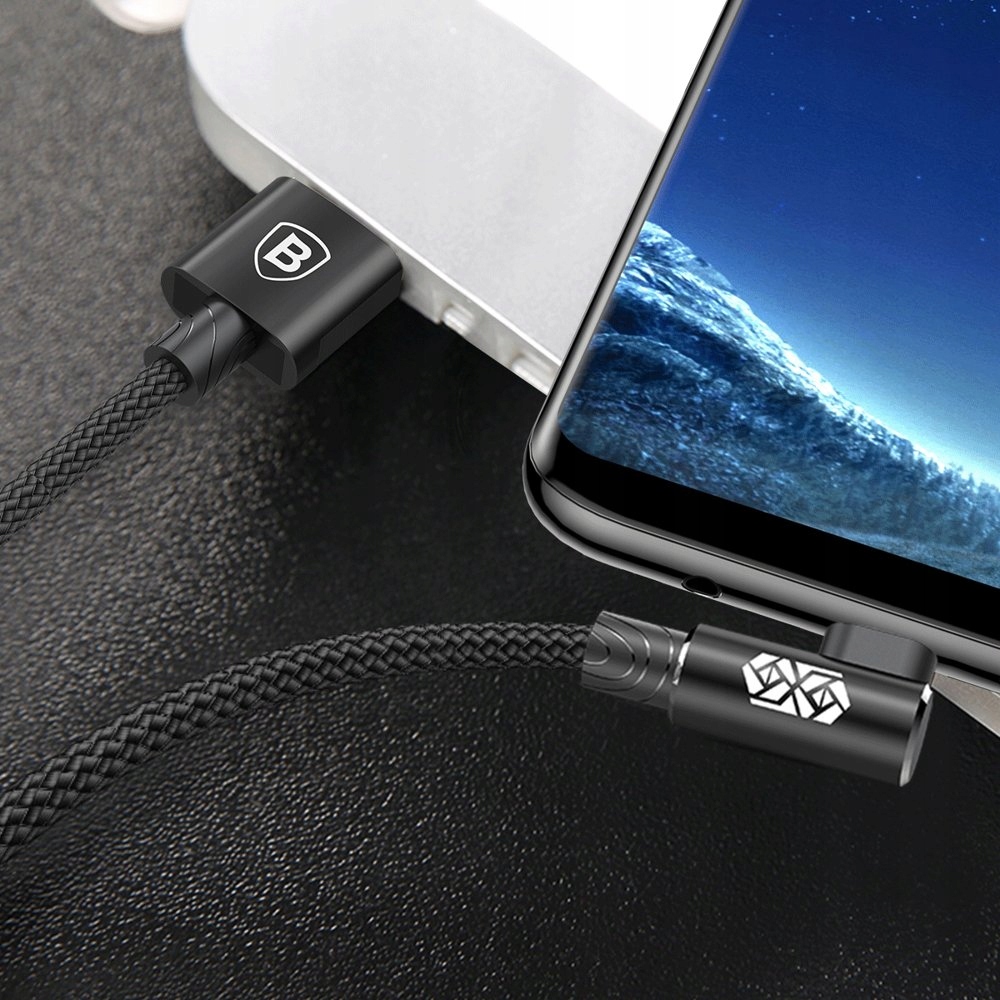 BASEUS MVP ELBOW KABEL PRZEWÓD MICRO USB KĄTOWY Zgodność ze standardem Quick Charge 1.0 Quick Charge 2.0