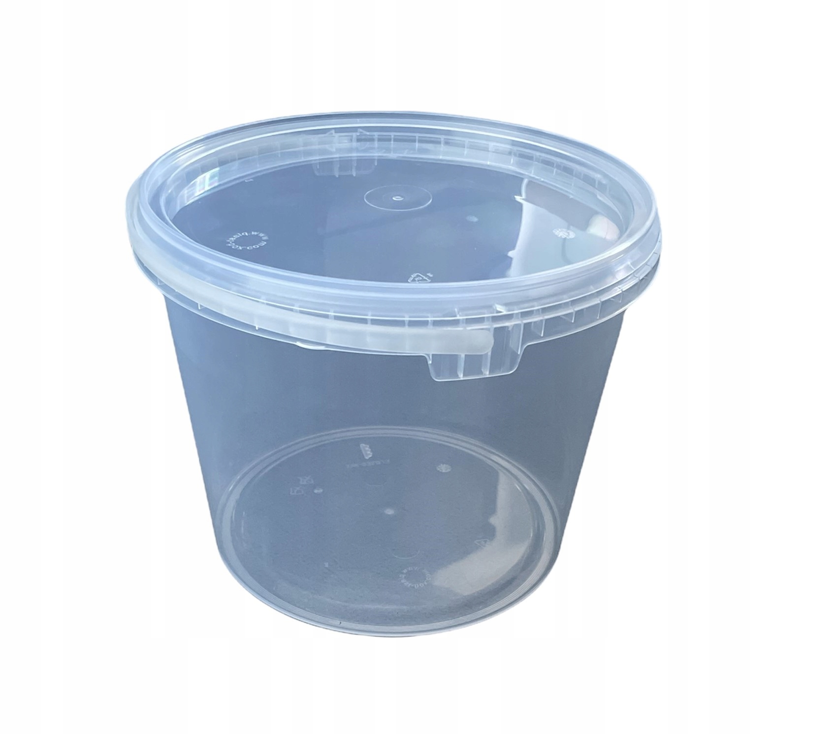 

Wiaderko wiadro 3l z pokrywką plastikowe bezbarwne
