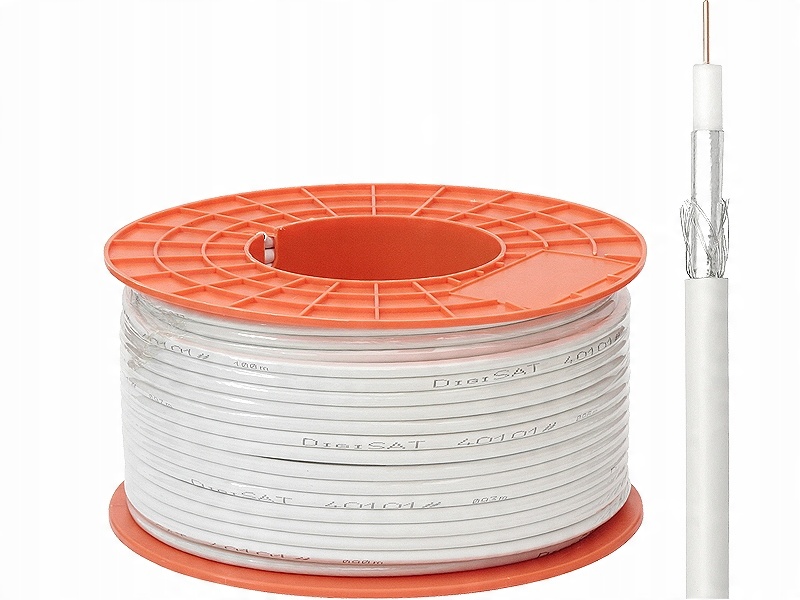 

Kabel koncentryczny antenowy DigiSAT RG6U Cu 100m