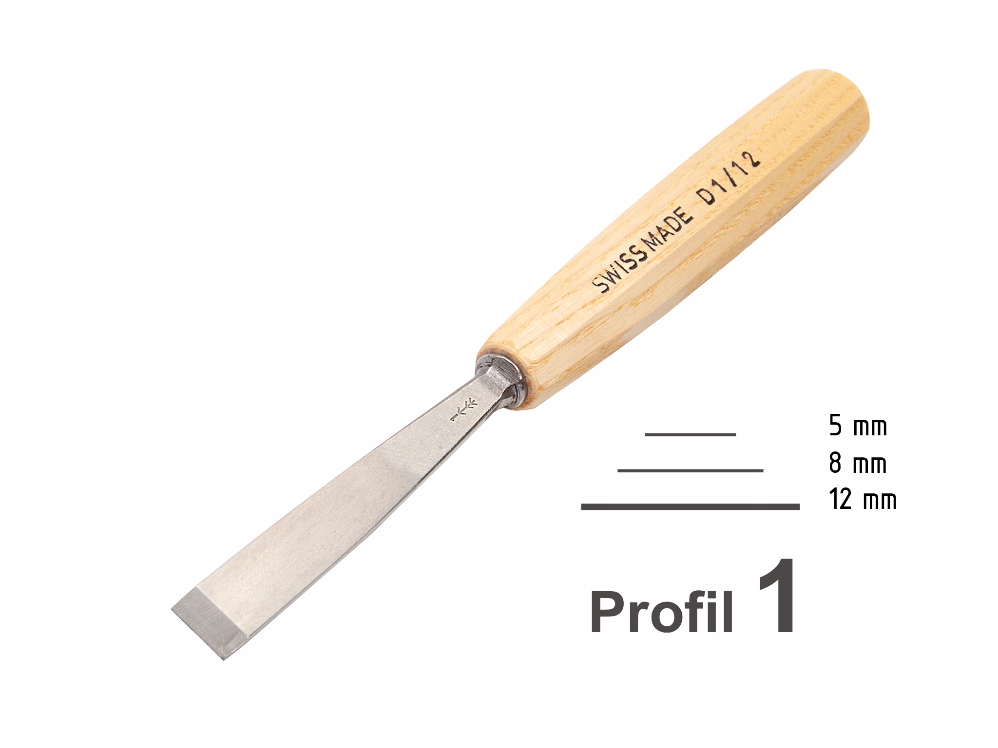 

Dłuto płaskie 12 mm Swiss Made, Pfeil D1/12