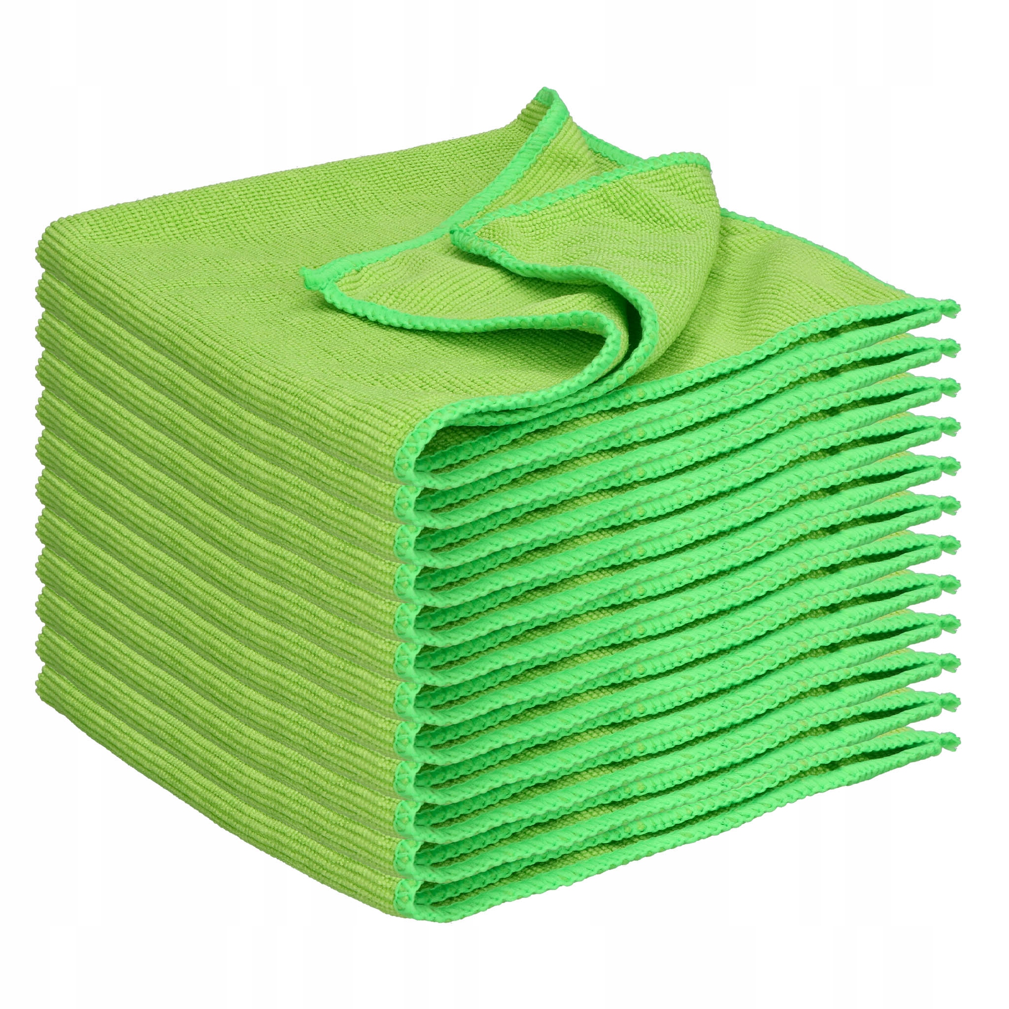 Levně Sada 12X Utěrka Z Mikrovlákna Na Prach, Univerzální, Měkká, Zelená