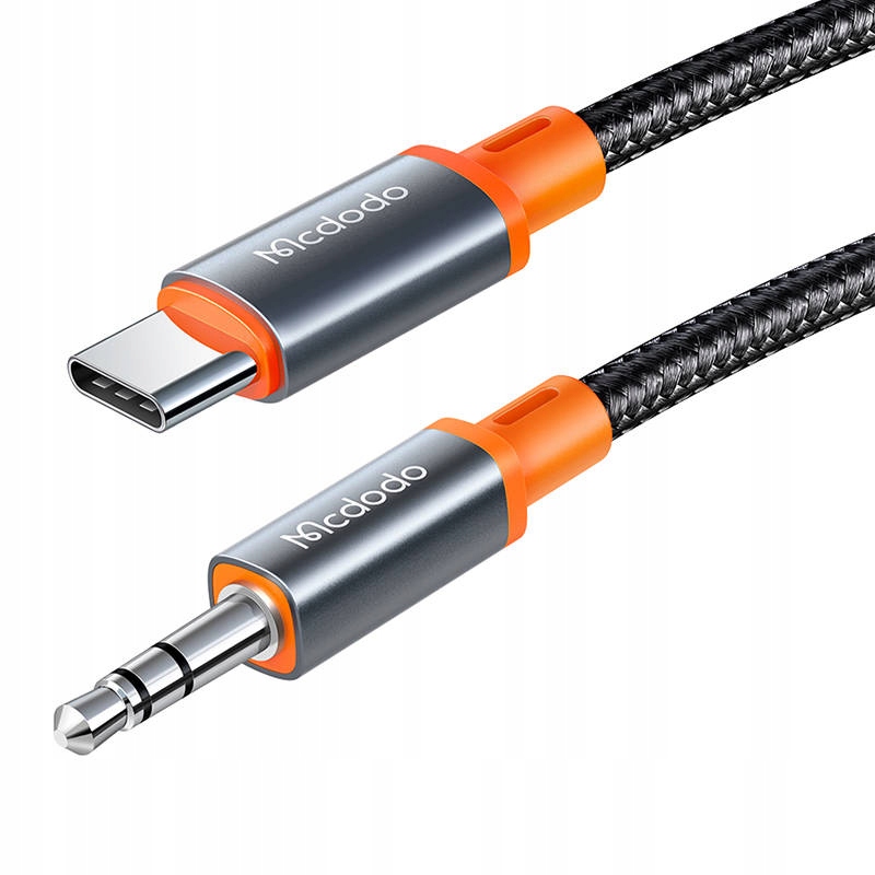 MCDODO WYTRZYMAŁY KABEL PRZEWÓD USB TYP C DO MINI JACK 3.5MM AUX 1.2M Stan opakowania oryginalne