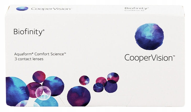 

Soczewki miesięczne Biofinity, 3 szt. -5.00