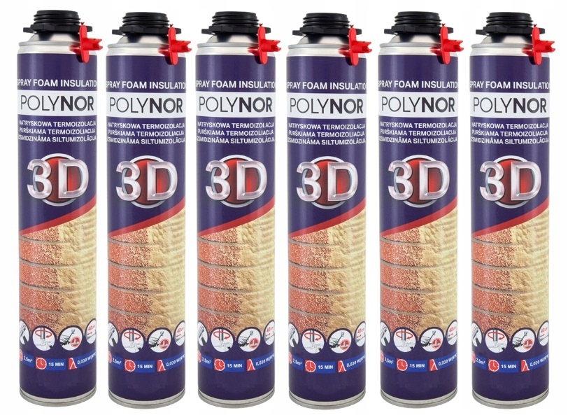 Polynor 3D izolácia pena striekaná pur pena Zateplenie Podkrovia Garáž