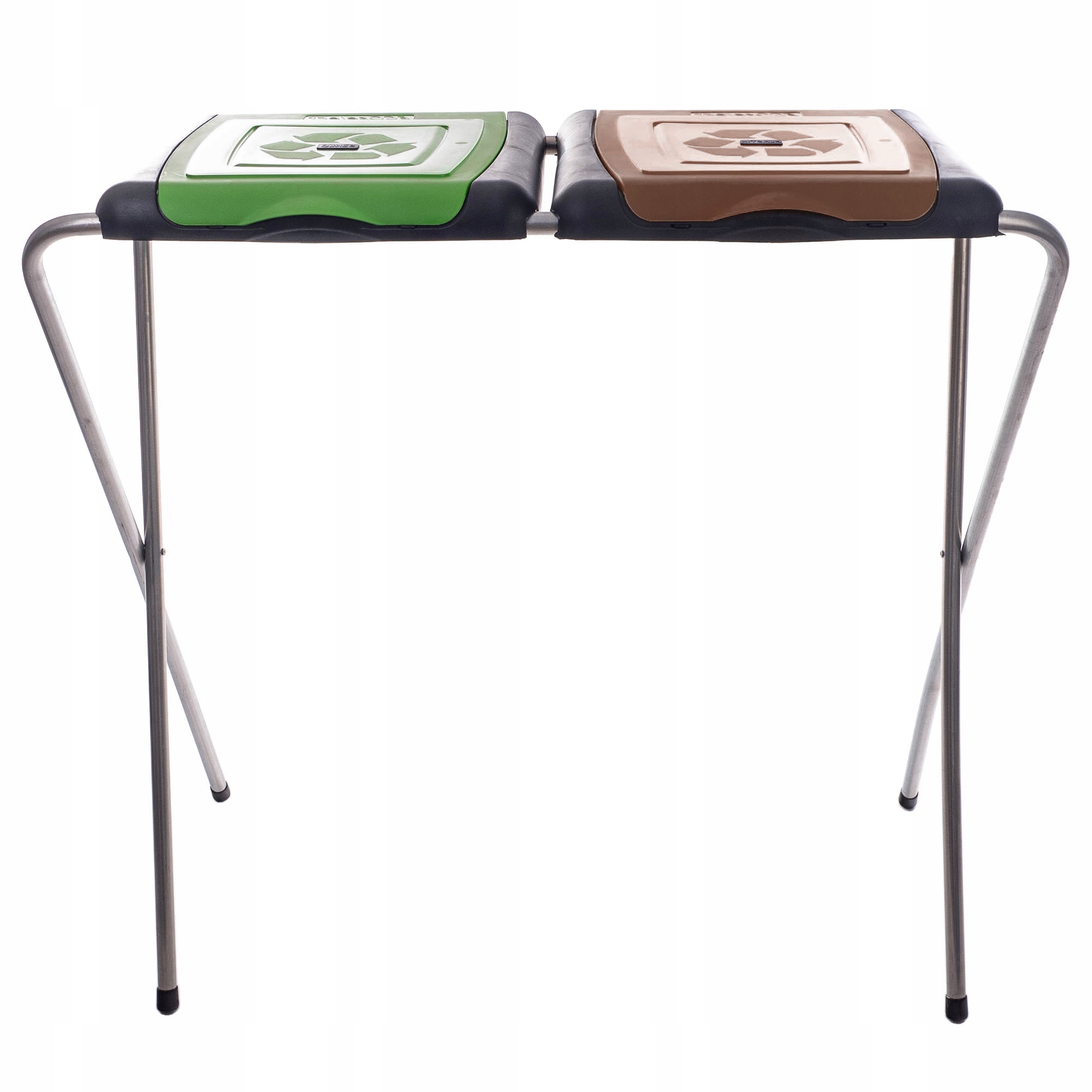 Levně Stojan/stojan na pytle na tříděný odpad ECOselect 2 Zeleno-hnědý