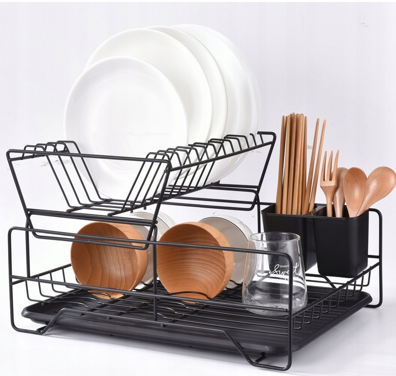 SUSZARKA DO NACZYŃ DWUPOZIOMOWA OCIEKACZ Z TACKĄ EAN (GTIN) 5904463315136